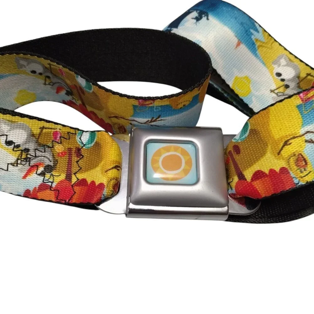 Buckle Down Disney Frozen Olaf Seatbelt Belt Adjustable Colorful  24-38 Inch